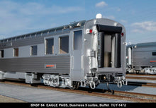Load image into Gallery viewer, HO Brass TCY - The Coach Yard No. 1472 BNSF - Burlington Northern Santa Fe "Eagle Pass" 5 Suites Buffet Business Car No. 69