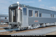 Load image into Gallery viewer, HO Brass TCY - The Coach Yard No. 1472 BNSF - Burlington Northern Santa Fe "Eagle Pass" 5 Suites Buffet Business Car No. 69