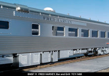 Load image into Gallery viewer, HO Brass TCY - The Coach Yard No. 1480 BNSF - Burlington Northern Santa Fe "Fred Harvey" Bar and Grill Car No.11