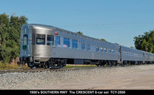 Load image into Gallery viewer, HO NEW Brass TCY - The Coach Yard 2500 SOU - Southern Railroad 1949 “The Crescent” Train 37-38 8-Car Set Factory Painted