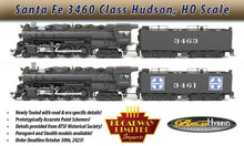 Load image into Gallery viewer, HO Brass Hybrid ATSF - Santa Fe 3460 Class 4-6-4 Super Hudson