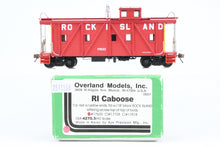 Load image into Gallery viewer, HO Brass OMI - Overland Models, Inc. CRI&P - Rock Island Outside Braced Wood Caboose 2001 Run FP No. 17633 Red w/yellow ends