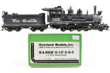 Load image into Gallery viewer, On3 Brass OMI - Overland Models D&RGW - Denver & Rio Grande Western C-18 2-8-0 (#315 Switching) Custom Painted and Weathered No. 315