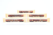 Load image into Gallery viewer, N Micro-Trains Line Various Roads Royal American Shows Trains Set 5-Pack