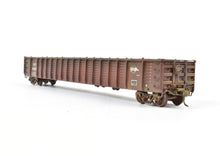 Load image into Gallery viewer, HO Brass Pecos River Brass MP - Missouri Pacific Greenville 70-Ton Gondola Pro-Painted & Weathered