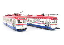 Load image into Gallery viewer, HO Brass Suydam PE - Pacific Electric Double End PCC Car Pair Custom Painted Bicentennial
