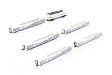 Load image into Gallery viewer, N Athearn Metrolink EMD F59PHI, Three Bombardier Coaches, and Two Control Cars Factory Painted NO BOX