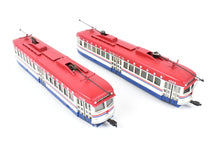 Load image into Gallery viewer, HO Brass Suydam PE - Pacific Electric Double End PCC Car Pair Custom Painted Bicentennial