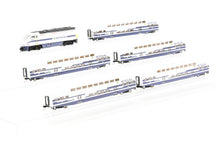 Load image into Gallery viewer, N Athearn Metrolink EMD F59PHI, Three Bombardier Coaches, and Two Control Cars Factory Painted NO BOX