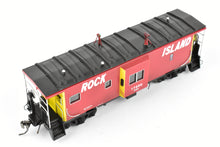 Load image into Gallery viewer, HO Brass CON OMI - Overland Models, Inc. CRI&P - Rock Island Bay-Window Caboose F/P #17200 Light Weathering