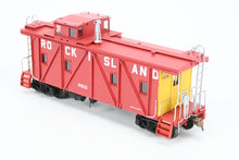 Load image into Gallery viewer, HO Brass OMI - Overland Models, Inc. CRI&P - Rock Island Outside Braced Wood Caboose 2001 Run FP No. 17633 Red w/yellow ends
