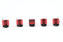 Load image into Gallery viewer, N Micro-Trains Line Various Roads Royal American Shows Trains Set 5-Pack
