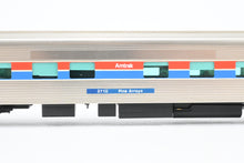 Load image into Gallery viewer, HO Brass Cascade Models Amtrak Ex. AT&SF - Santa Fe Budd Pine Series 10RMT-6DBR Sleeper w/o Skirt Pro-Painted “Pine Arroyo"