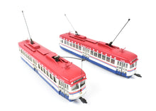 Load image into Gallery viewer, HO Brass Suydam PE - Pacific Electric Double End PCC Car Pair Custom Painted Bicentennial