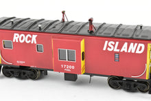 Load image into Gallery viewer, HO Brass CON OMI - Overland Models, Inc. CRI&P - Rock Island Bay-Window Caboose F/P #17200 Light Weathering
