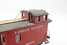 Load image into Gallery viewer, O Wood UNKNOWN LV – Lehigh Valley Wood Bobber Caboose Custom Built and Painted