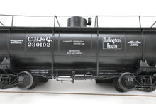 Load image into Gallery viewer, O Brass RYM - Rich Yoder Models CB&Q - Burlington Route MCBA Class II 10,000 Gallon Tank Car FP No. 230102