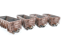 Load image into Gallery viewer, HO MDC Roundhouse SP – Southern Pacific 26’ Highside Ore Car 8-Car Set Custom Built, Detailed, and Painted in REBOXX