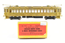 Load image into Gallery viewer, HO Brass Suydam CNS&M - North Shore Line 737T "Skokie" Steel Interurban Coach Unpowered Trailer