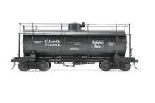 Load image into Gallery viewer, O Brass RYM - Rich Yoder Models CB&Q - Burlington Route MCBA Class II 10,000 Gallon Tank Car FP No. 230094