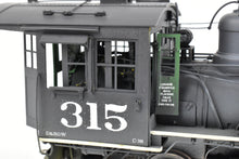 Load image into Gallery viewer, On3 Brass OMI - Overland Models D&RGW - Denver & Rio Grande Western C-18 2-8-0 #315 Switching CP and Weathered 1940's Appearance