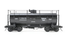 Load image into Gallery viewer, O Brass RYM - Rich Yoder Models CB&Q - Burlington Route MCBA Class II 10,000 Gallon Tank Car FP No. 230094