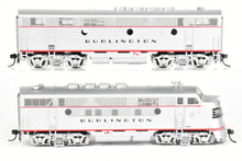 Load image into Gallery viewer, HO Brass DVP - Division Point CB&Q - Burlington Route EMD F3A/B Set Factory Painted No. 9960-A (No number on the "B" Unit)