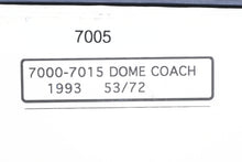 Load image into Gallery viewer, O Brass Wasatch Model Co. UP - Union Pacific 7000 Series Dome Coach Professionally Painted No. 7005