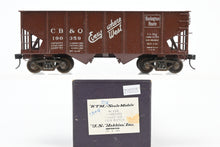 Load image into Gallery viewer, O Brass US Hobbies CB&Q – Burlington Route Standard Rib Side Twin Hopper USRA Style Custom Painted