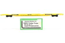 Load image into Gallery viewer, HO Brass OMI - Overland Models, Inc. TTX - Trailer Train TOFC Flat Car 89'-4" Twin 45' TTWX 980100-98100 CP No. 971864
