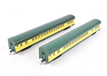 Load image into Gallery viewer, HO Brass NPP - Nickel Plate Products C&NW - Chicago & Northwestern 2-Car Coach Set Pro-Painted