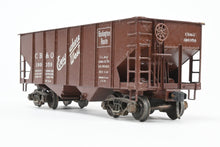 Load image into Gallery viewer, O Brass US Hobbies CB&Q – Burlington Route Standard Rib Side Twin Hopper USRA Style Custom Painted