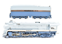 Load image into Gallery viewer, HO Brass Hallmark Models "Super Crown" ATSF - Santa Fe Streamlined 4-6-4 "Blue Goose" FP No. 3460 w/ Modified Skirts