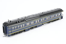 Load image into Gallery viewer, HO NEW Brass NBL - North Bank Line WP - Western Pacific Business Car #101 Blue w/ Yellow Stripe