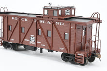 Load image into Gallery viewer, HO Brass OMI - Overland Models, Inc. CRI&P - Rock Island Outside Braced Wood Caboose 2001 Run FP No. 17812 Boxcar Red