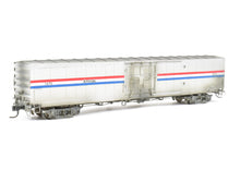 Load image into Gallery viewer, HO Brass Metro Models Amtrak Merchandise Handling Car Custom Painted No. 1470 Weathered