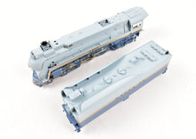 Load image into Gallery viewer, HO Brass Hallmark Models "Super Crown" ATSF - Santa Fe Streamlined 4-6-4 "Blue Goose" FP No. 3460 w/ Modified Skirts