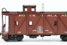 Load image into Gallery viewer, HO Brass OMI - Overland Models, Inc. CRI&P - Rock Island Outside Braced Wood Caboose 2001 Run FP No. 17812 Boxcar Red