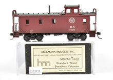 Load image into Gallery viewer, HO Brass Hallmark Models MOPAC Missouri Pacific Standard Wood Sheathed Caboose Painted