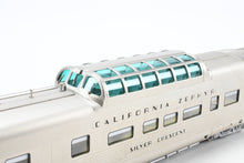 Load image into Gallery viewer, HO Brass CIL - Challenger Imports CB&Q/D&RGW/WP California Zephyr Western Pacific Budd Vista Dome Observation Car "Silver Crescent"