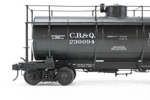 Load image into Gallery viewer, O Brass RYM - Rich Yoder Models CB&Q - Burlington Route MCBA Class II 10,000 Gallon Tank Car FP No. 230094