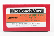 Load image into Gallery viewer, HO Brass TCY - The Coach Yard No. 1475 BNSF - Burlington Northern Santa Fe "Snoqualmie Pass" 3 Suites Business Car No. 62