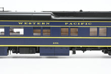 Load image into Gallery viewer, HO NEW Brass NBL - North Bank Line WP - Western Pacific Business Car #101 Blue w/ Yellow Stripe