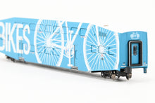 Load image into Gallery viewer, N Athearn Metrolink Bombardier Coach 3-Pack Special Edition "Bikes" and "Stay Alert Stay Alive" Cars - MISSING OUTER SLEEVE
