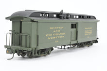 Load image into Gallery viewer, HOn3 Brass Soho D&RGW - Denver & Rio Grande Western #168 Baggage Car with Light Power Unit Custom Painted