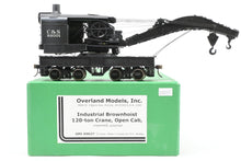 Load image into Gallery viewer, O Brass OMI - Overland Models, Inc. CB&Q - Burlington Route Industrial Brownhoist 120-Ton Crane, Open Cab, Powered Custom Painted C & S No.99001 (NOT RUNNING)