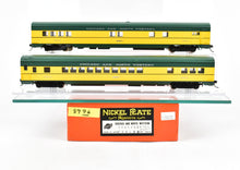 Load image into Gallery viewer, HO Brass NPP - Nickel Plate Products C&NW - Chicago & Northwestern 2-Car Baggage & Parlor Set Pro-Painted