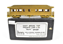 Load image into Gallery viewer, HOn3 Brass Hallmark Models EBT East Broad Top Private Car #20 Unpainted