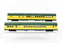 Load image into Gallery viewer, HO Brass NPP - Nickel Plate Products C&NW - Chicago & Northwestern 2-Car Baggage & Parlor Set Pro-Painted