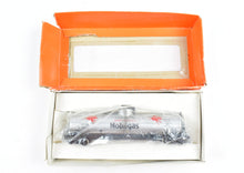 Load image into Gallery viewer, HO Brass PSC - Precision Scale Co. 16,000 Gallon Tank Car Painted Silver Mobilegas